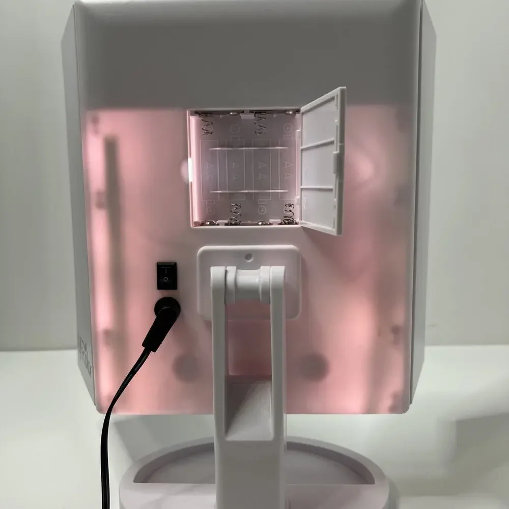 Trifold Light Up Vanity Adjustable Tilt Makeup Mirror w/ Magnifying